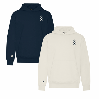 DUO HOODIES + CUSTOM INITIALS - NIGHT