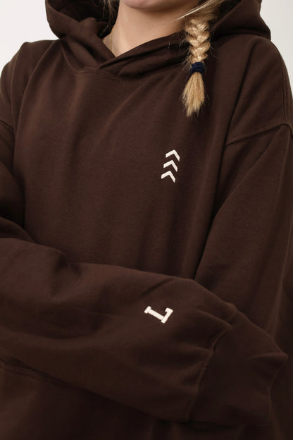 DUO HOODIES + CUSTOM INITIALS - COCOA